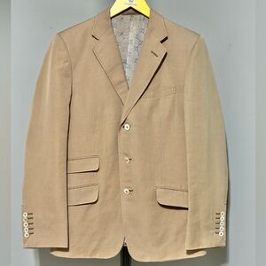 Gucci Tan Monogram Sport Coat Black 48R